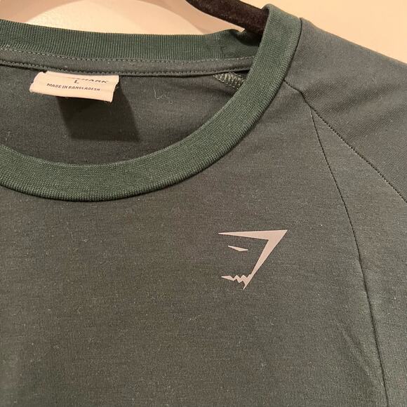 Gymshark Women's Longsleeve Shirt Dark Green Size Large - Picture 5 of 10